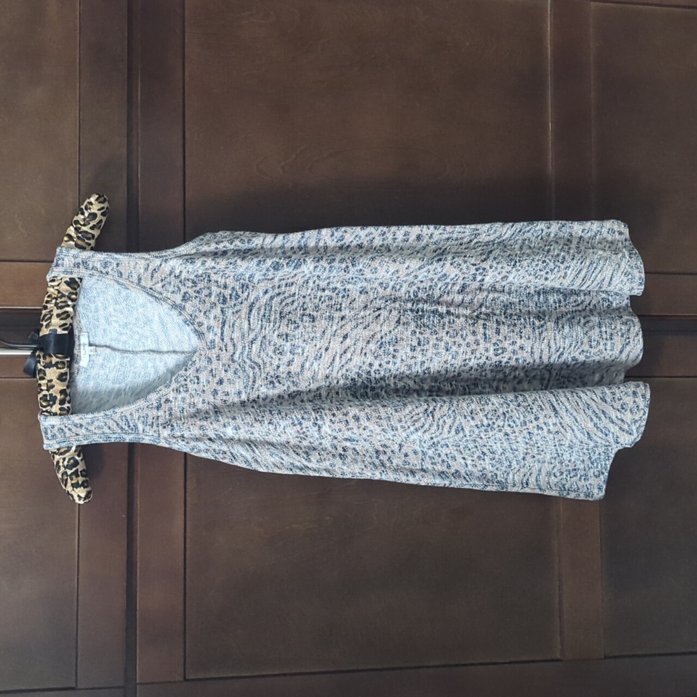 EUC Z Supply Tan Animal Print Swing Dress XS Soft Comfy Leopard Lounge